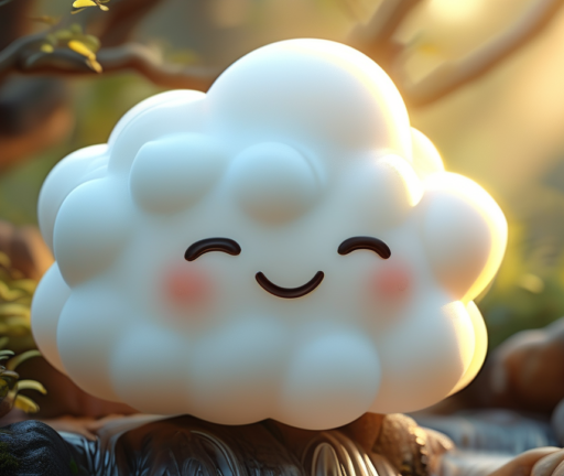 Calmio, the friendly cloud mascot of CalmTech-Life.com, symbolizing peace, balance, and emotional wellness through a serene glow and pastel colors.