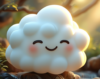 Calmio, the friendly cloud mascot of CalmTech-Life.com, symbolizing peace, balance, and emotional wellness through a serene glow and pastel colors.