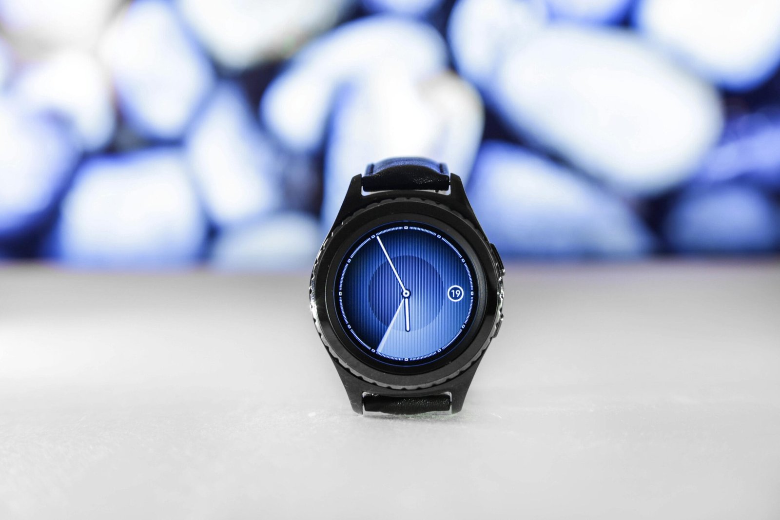 Smartwatch displaying a wellness feature, symbolizing the use of digital tools to enhance personal wellbeing.